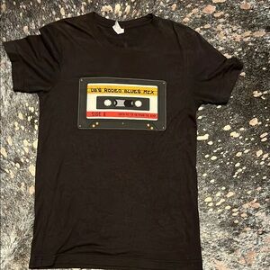 Black Dale Brisby rodeo time  T-Shirt with Cassette Tape Graphic